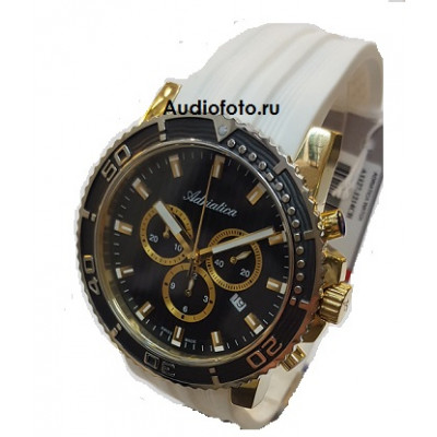 Швейцарские часы Adriatica A1127.1214CH с белым ремешком