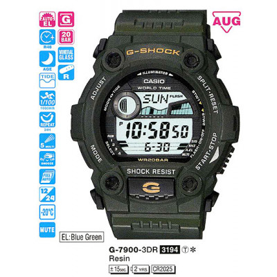 Часы Casio G-Shock G-7900-3E / G-7900-3ER