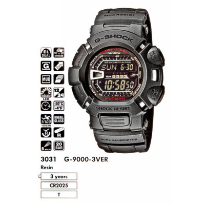 Часы Casio G-Shock G-9000-3V / G-9000-3VER