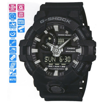 Часы Casio G-Shock GA-700-1B / GA-700-1BER