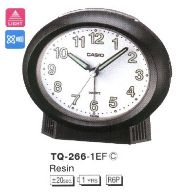 Кварцевый будильник Casio TQ-266-1E
