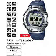 Ремешок для часов Casio W-752 / W-753 / W-755 синий (10179407)